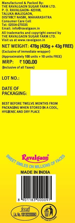 The Ravalgaon Sugar Farm Ltd Ravalgaon Assorted Center Candy, 478 grams (Pack of 3)