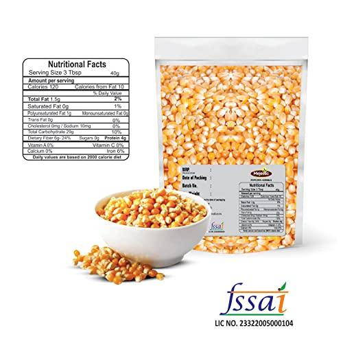 Mejestic Mejestic Popcorn Kernels natural (Ready to Cook, Unpopped, Original Makkai Seeds) (1 Kg