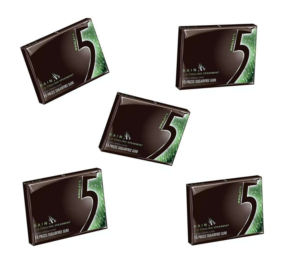 Cougar 5 Gum Spearmint Rain 15sticks (pack of 5)