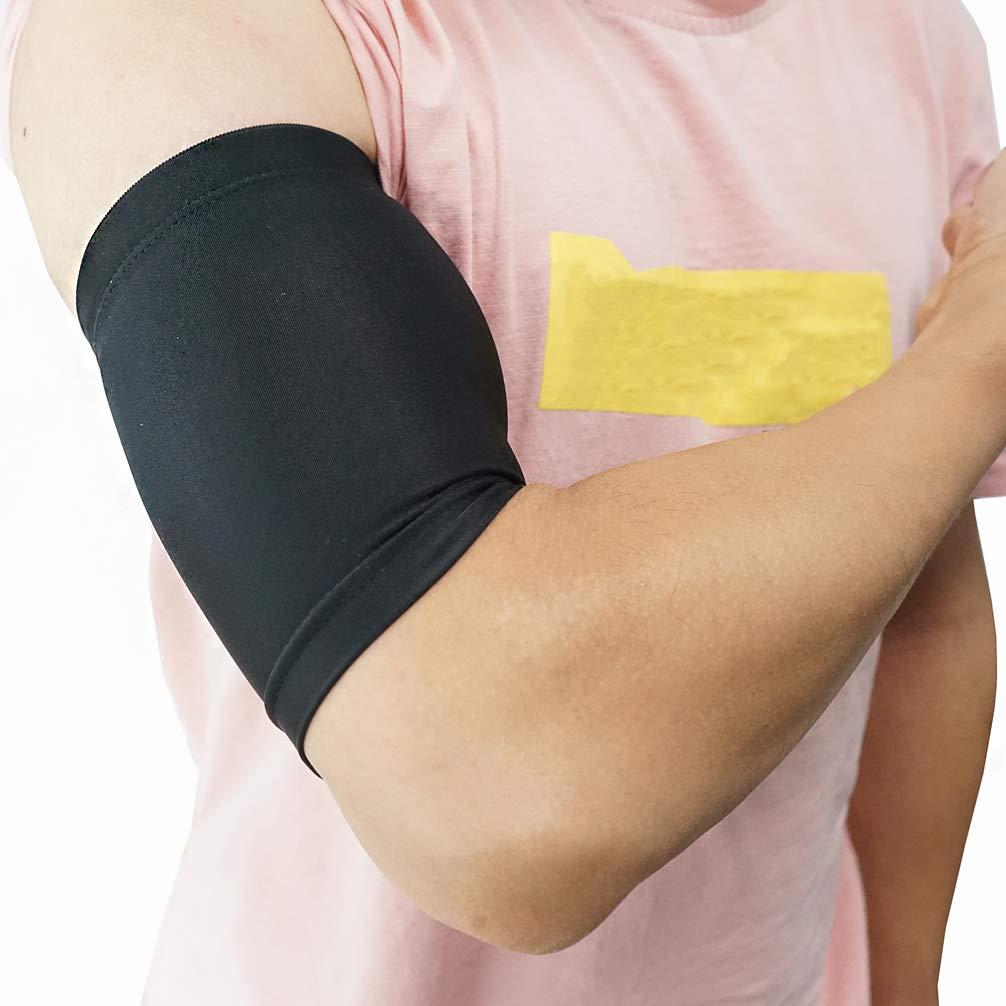 Luwint Luwint Compression Upper Arm Sleeve Biceps/Triceps Tendon Brace Support for Workouts, Cycling, Running, Basketball, Volleyball, 1 Pair (XL)