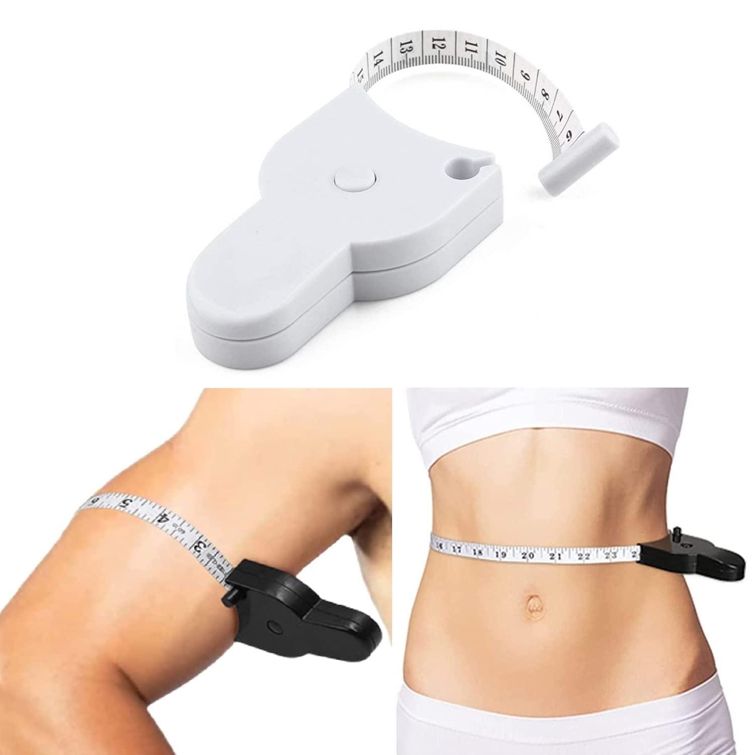Cassarina CASSARIN™ Automatic Telescopic Tape Measure, Perfect Body Self Tightening Measuring Ruler, Retractable Double Scales Rulers, Waist Ergonomic Design Fitness For Bust Fat Thigh