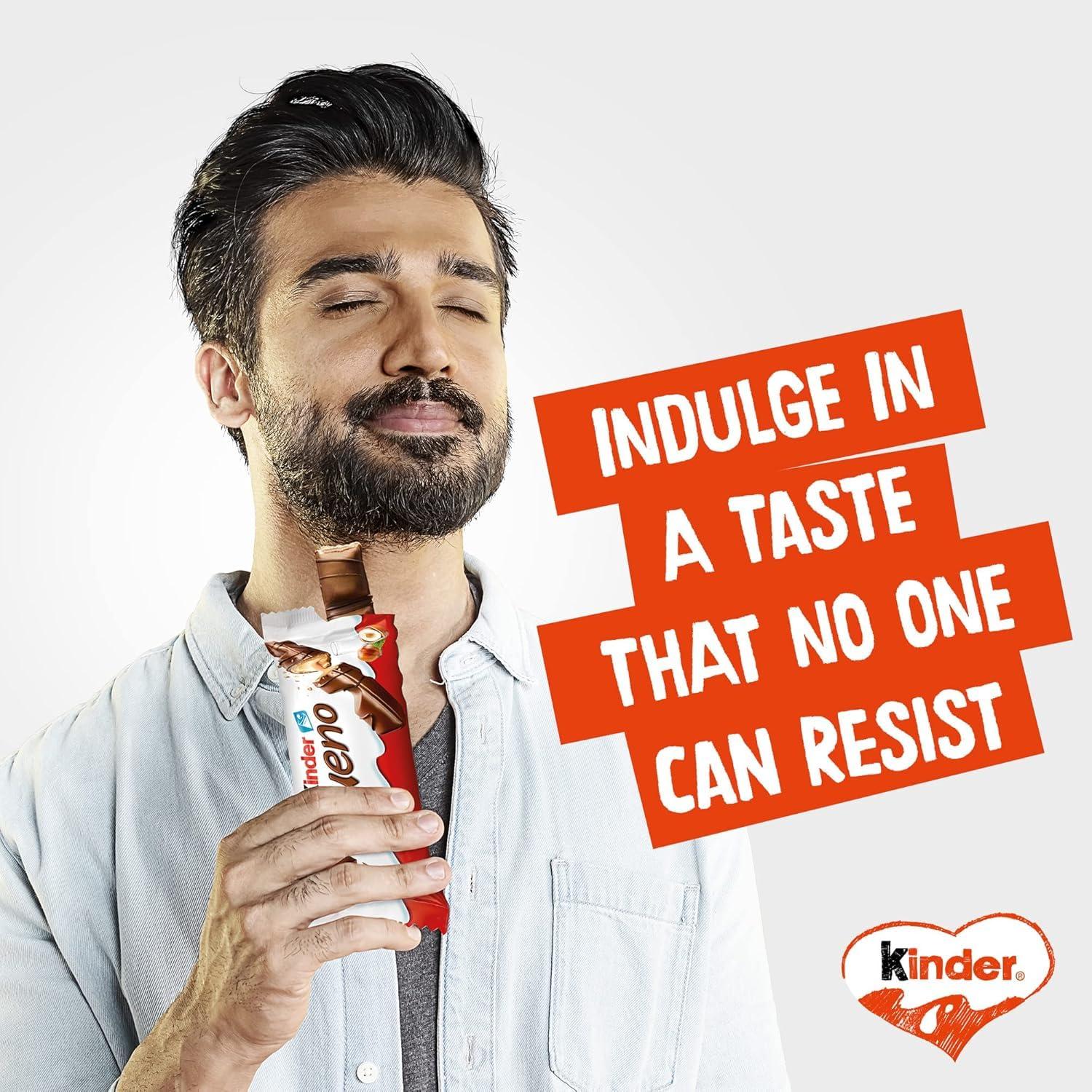 Kinder Kinder Bueno Maxi T2 x 8 ,Ideal for Gifting, Birthday Gift, Chocolate Collection, Variety Packs Available(344 g)