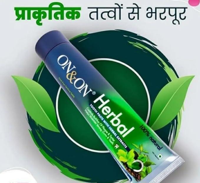 PUPHE PUPHE On&On Herbal Oral Care Tooth Paste With Herbal Extracts 150 Gms (Pack Of 2)