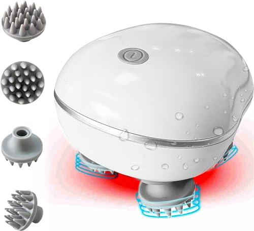 RICUZA Ricuza Electric Head,Scalp Massager | Advance Red Light Therapy for Boost Hair Growth, Hair Fall Control, Scalp Therapy | 3 Speed Mode Handheld,Portable,Scalp Scratcher Body Massage for Hair Growth,Deep Clean & Stress Relaxation