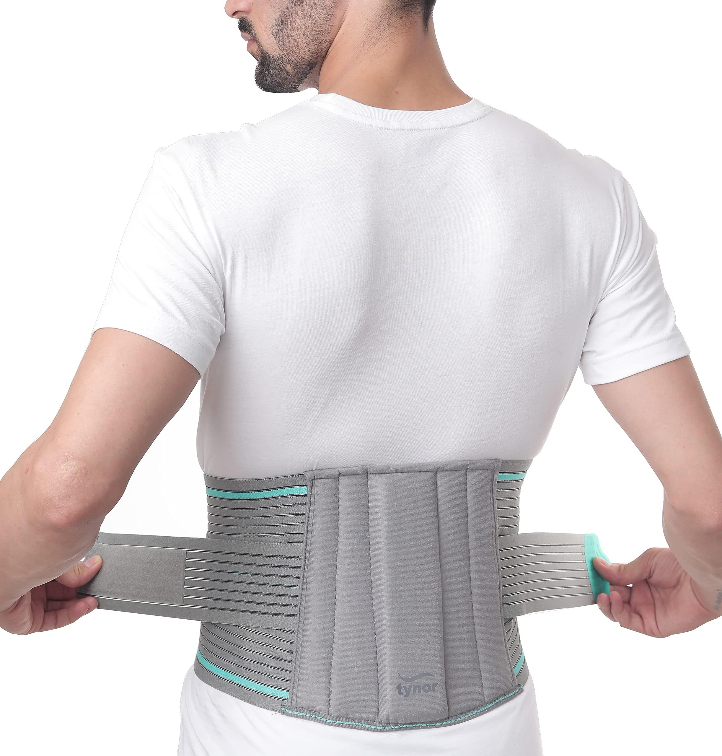 TYNOR TYNOR Lumbo Sacral Belt, Grey, Large, 1 Unit Abdominal Support 9\"/23cm, Grey, Medium, 1 Unit