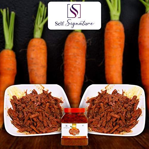 Self Signature Self Signature Homemade Natural Organic Hathon Se Bana Carrot Pickle Gajar Achar (1kg)