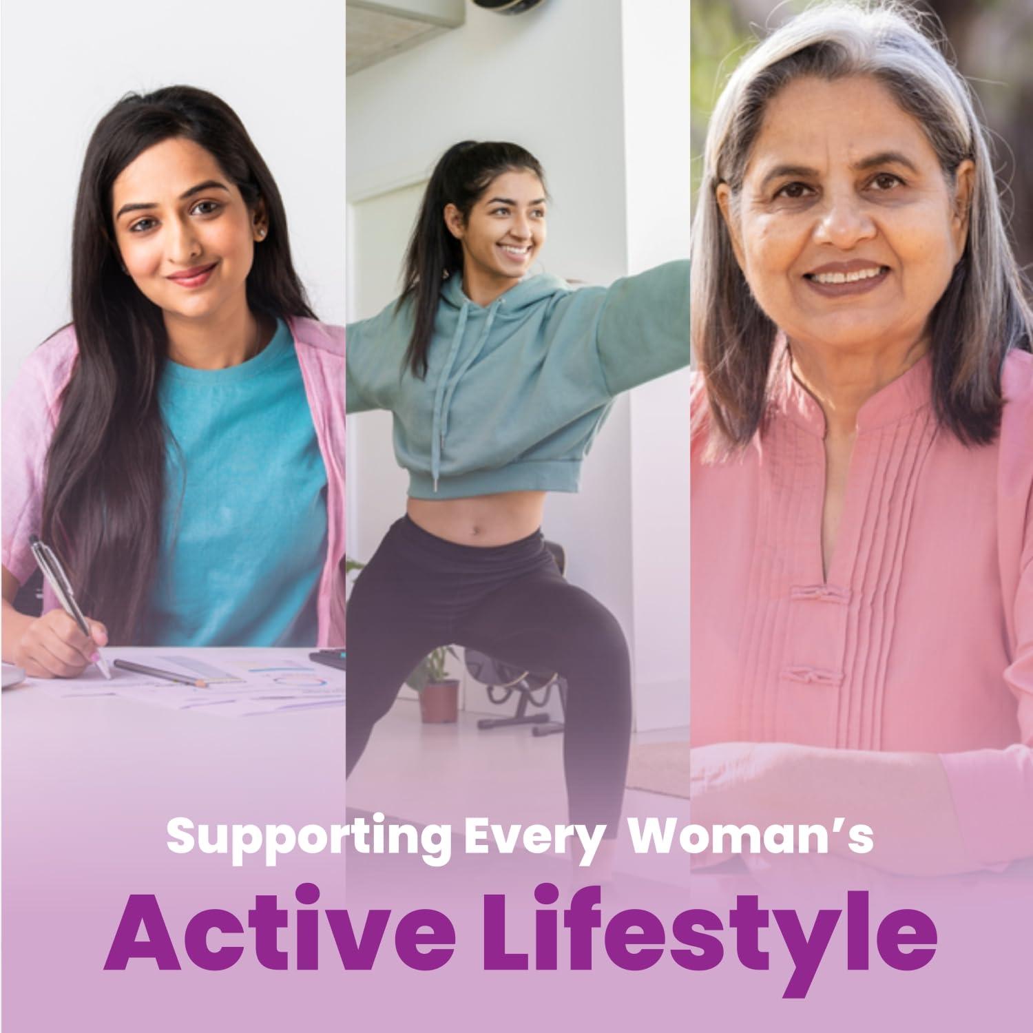 GEOFIT Geofit Multivitamin Tablets for Women with Biotin, Multiminerals and Ginseng Extract | Vitamin C, E & A | Health Supplement for Women | for Energy, Metabolism, Immunity & Stamina- 30 Tablets