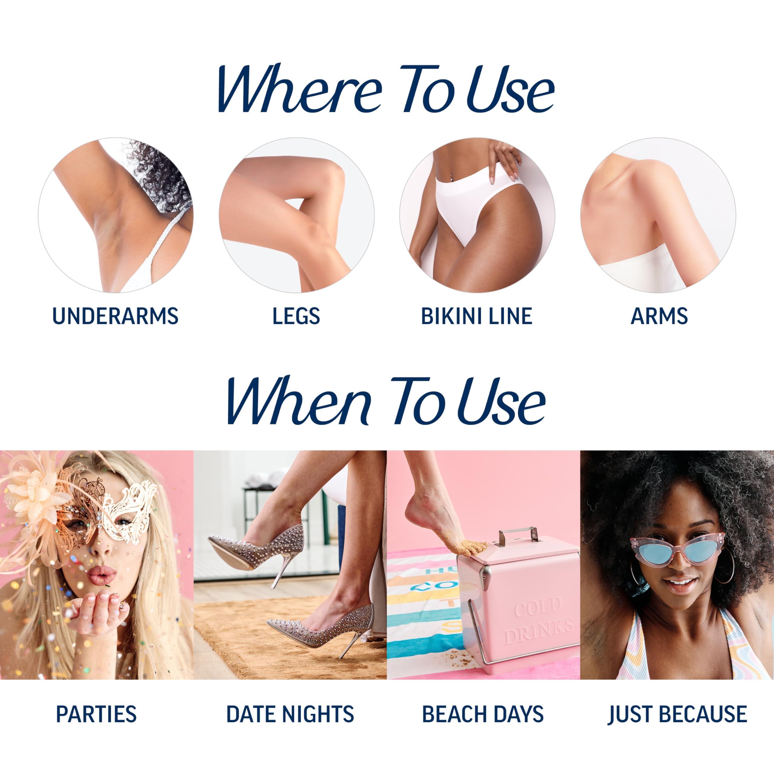 Veet Veet Leg and Body Hair Remover Cold Wax Strips, 40 Count