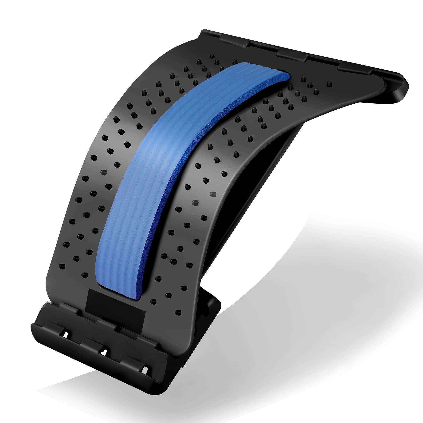 Treeking Back Cracking Device 4 Level 360lb Heavy-Duty Capacity Back Stretcher for Lower Back Spine Pain Relief, Chiroboard Stretcher Spine Board Chirosnap Back Cracker Stretcher Popping Board Massager Tool