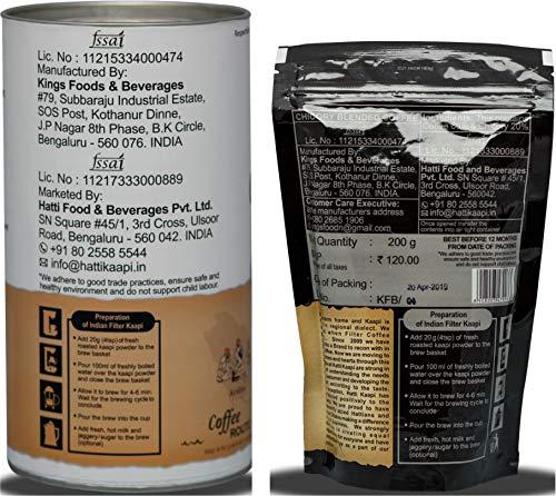 Hatti Kaapi Hatti Kaapi Chicory Blended Coffee Powder and Pure Coffee 450 Grams (Combo of 2)