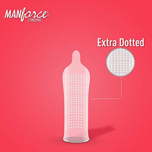 Manforce Manforce More Long Lasting Extra Dotted Condoms (Pack of 3 Condoms)