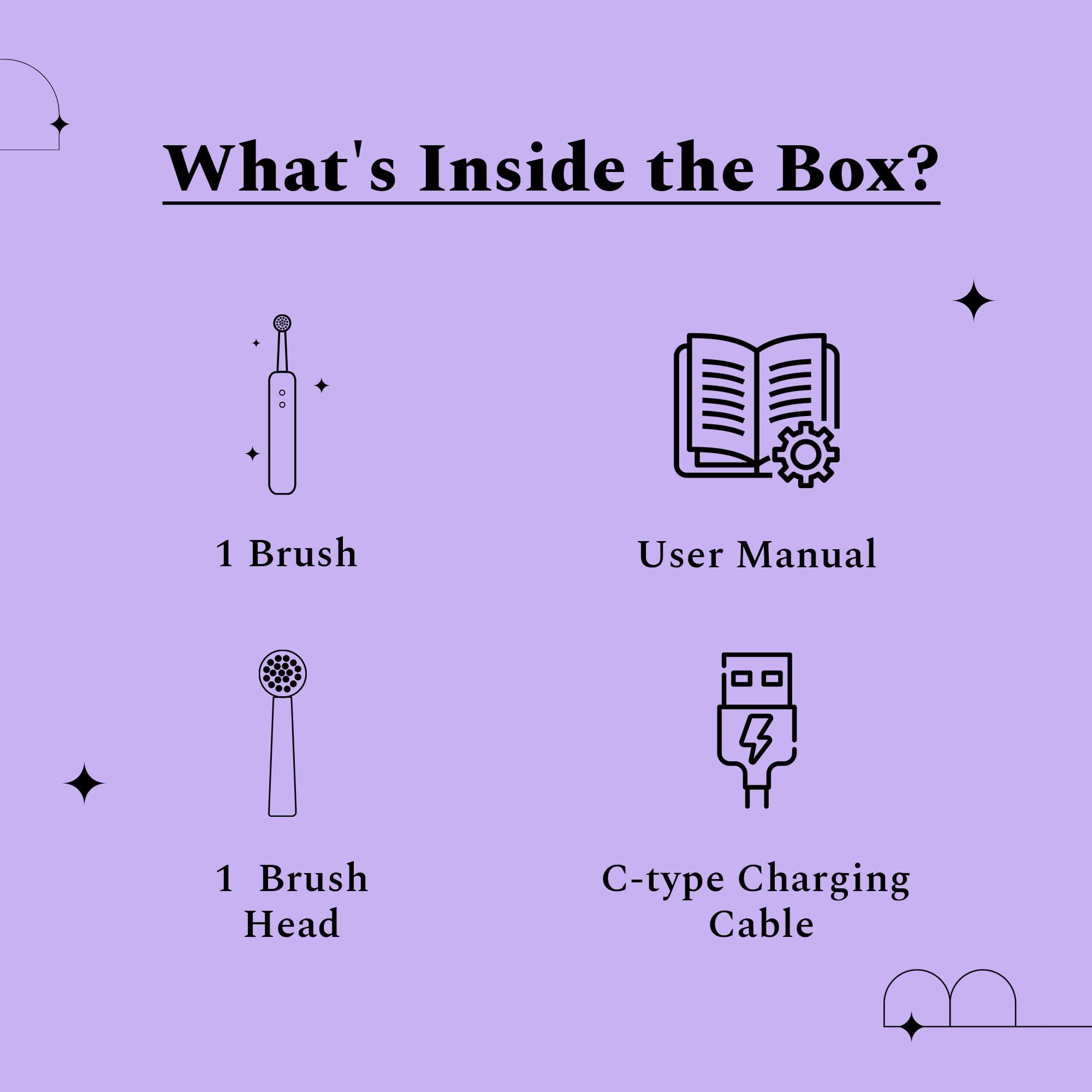 Perfora Perfora PRO Oscillating Electric Toothbrush | 2 Years Warranty | Electric Toothbrush Rechargeable, Electric Brush, Electric Toothbrush For Men & Women, 8800 RPM, 1 Mode, 2 min Auto Timer (Limitless Black)