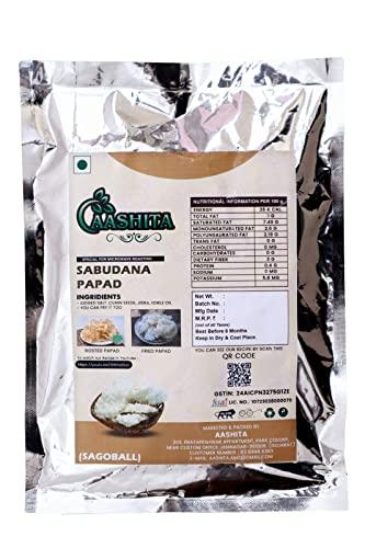 Generic AASHITA Sabudana Papad upwas Vrat Special Home Made SABUDANA Papad | Falahar Papad - 200 Grams