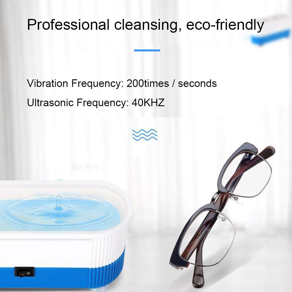 Pinsofy Contact lens cleaner 6.5x3 inch ultrasonic cleaning machine for glasses to clean jewelry