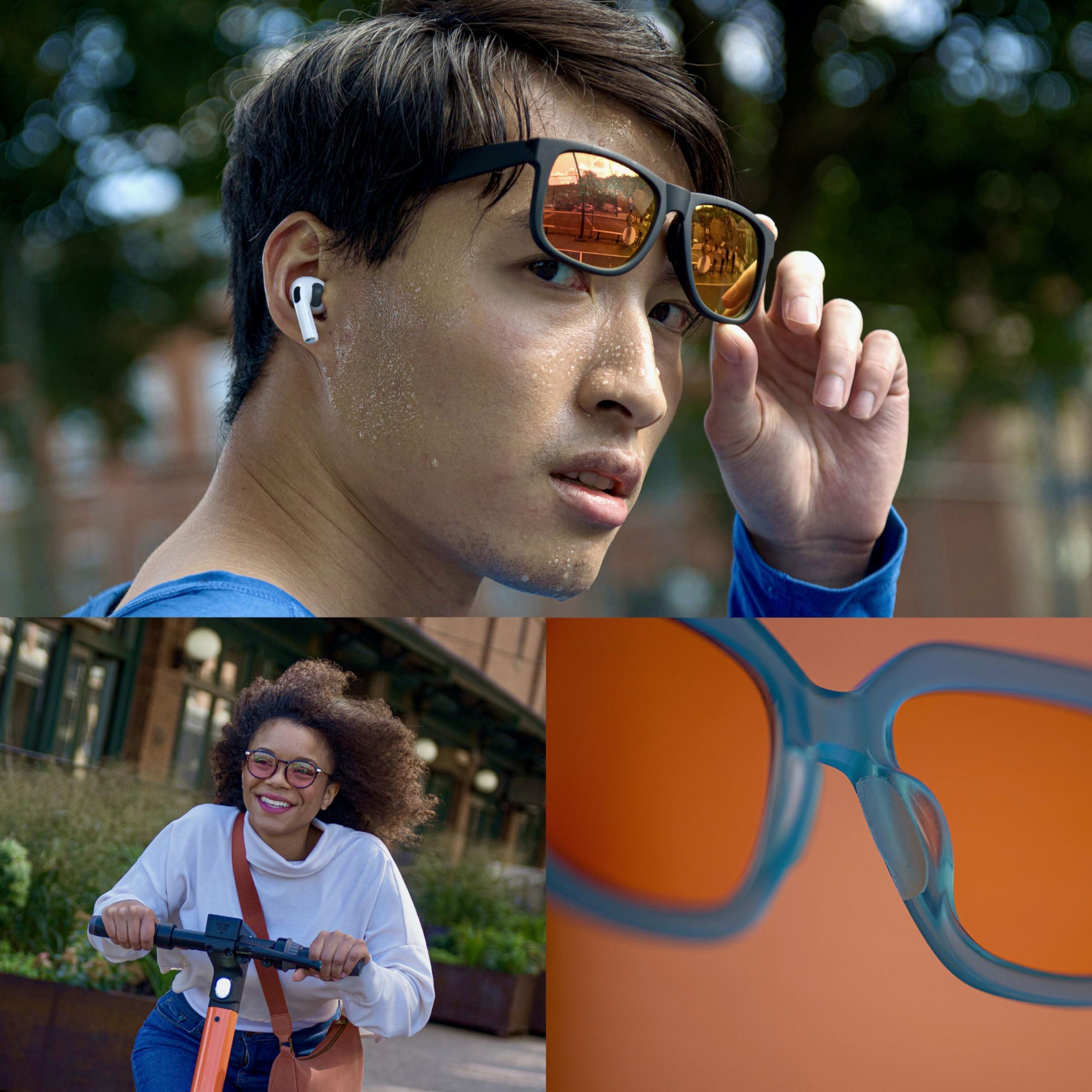 Setex Setex Gecko Grip Anti-Slip Nose Pads for Eyeglasses, (5 Clear Pair) USA Made, Innovative Microstructured Fibers, 1mm x 7mm x 16mm