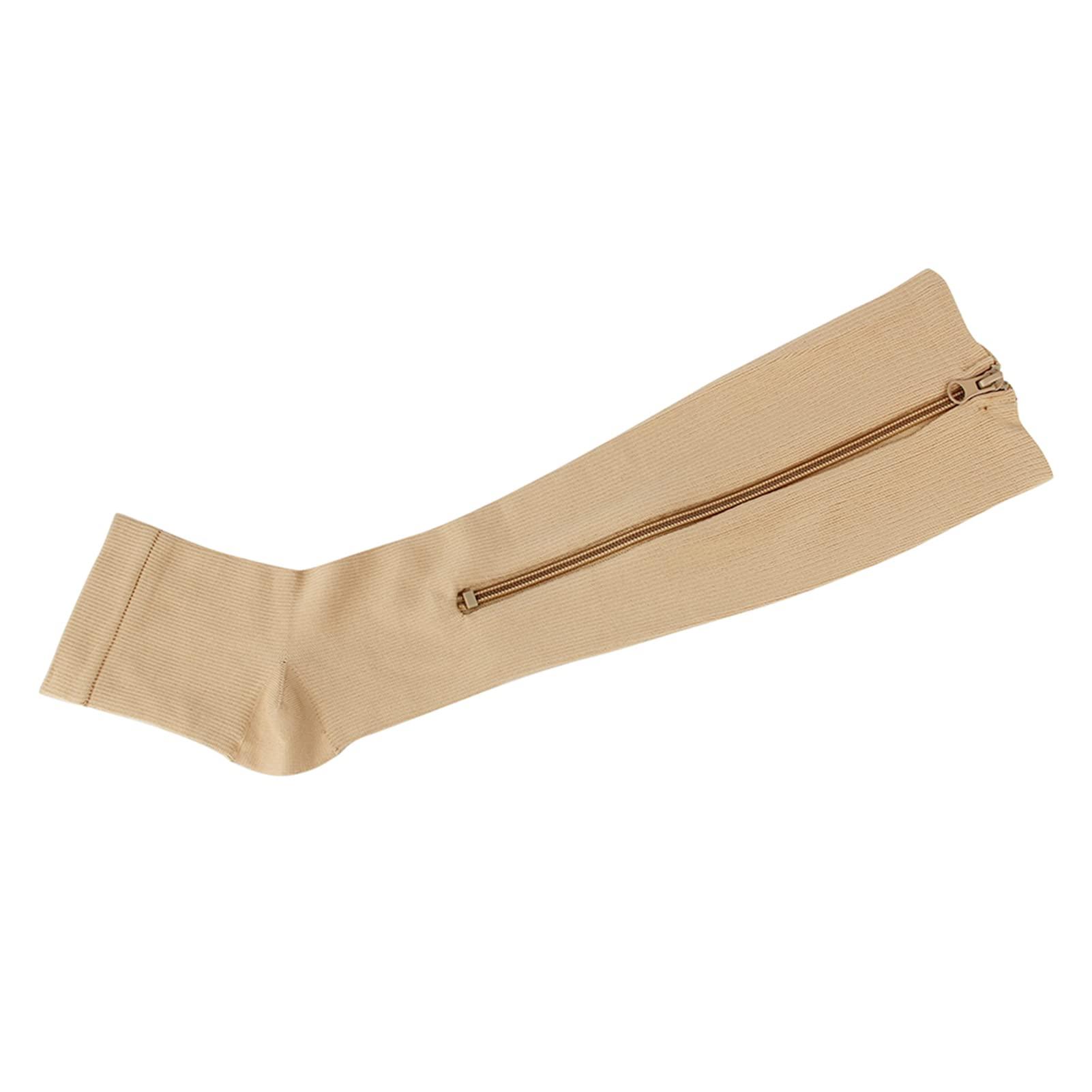 Qunan Qunan Pair of Sos Zip r Leg Calf Sleeves for Running Hiking Ro Climbing Driving Standing Flying Swelling Pain Relief