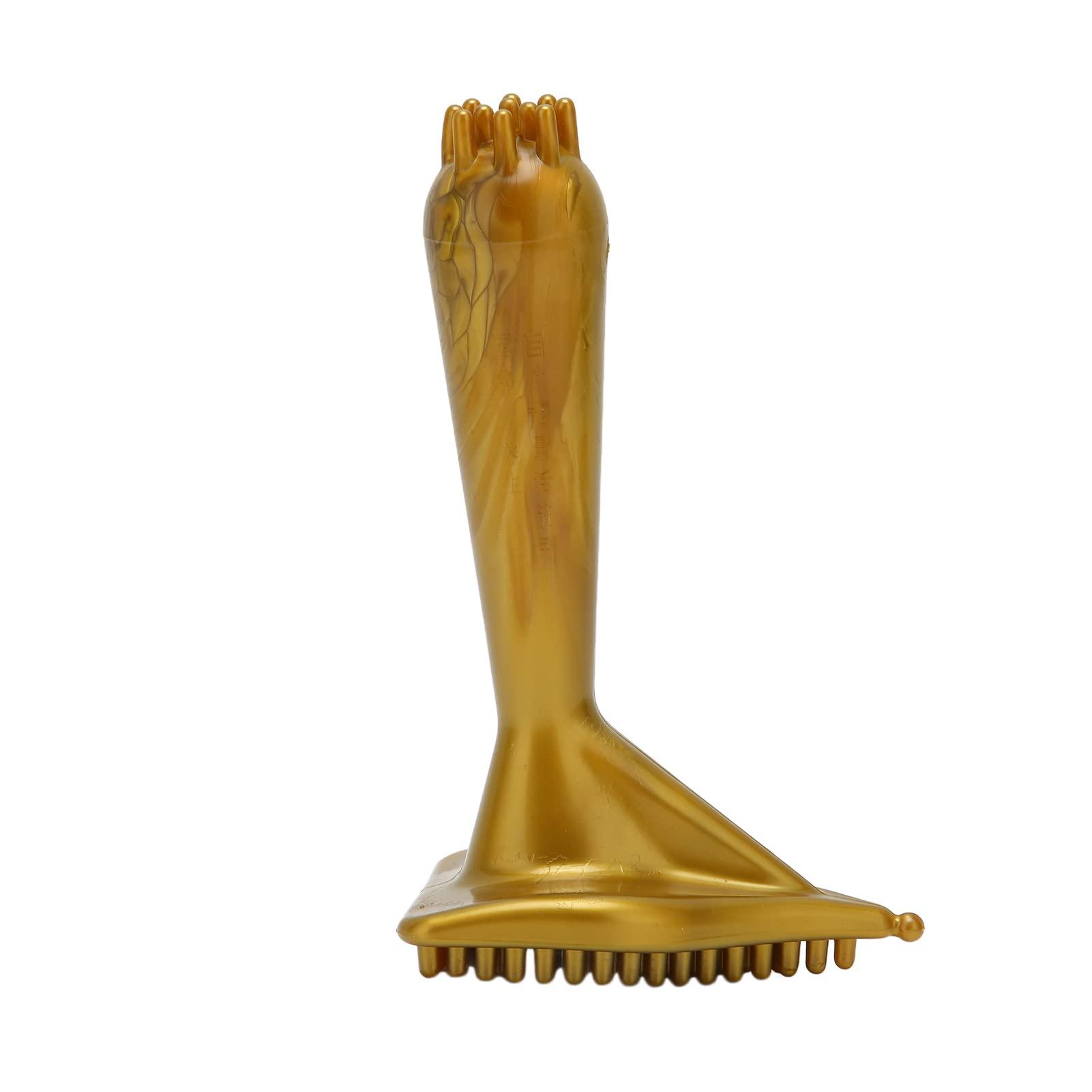 Betued Meridian Dry Brush, Meridian Massage Brush, Round Knob Design Relieves Pressure Silky Smooth Massage Slimming Peeling Body Brush for Massage Foot Leg Tissue