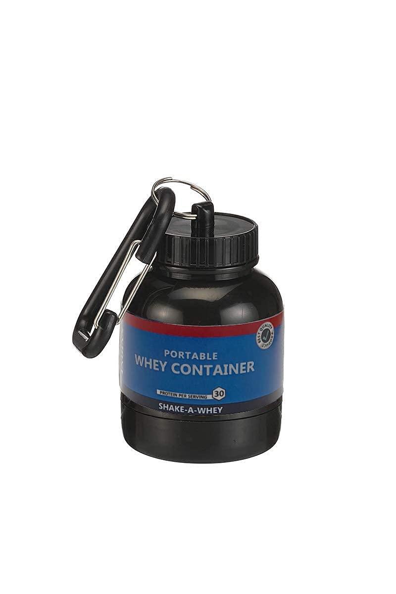 True Indian True Indian Amazing Whey loader Protein Carry Funnel Portable Protein Whey or Supplement Powder Combo Pack of 5 Carrying Whey Funnel and Container Box with Key-Chain (BLUE)