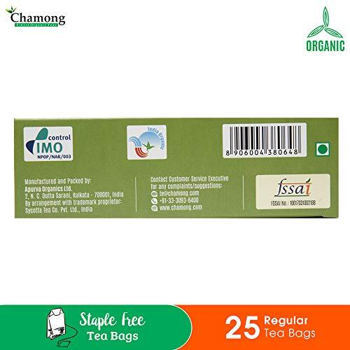 Chamong Chamong Green Tea - Staple-Free, 25+25 Regular Tea Bags (Pack of 2)