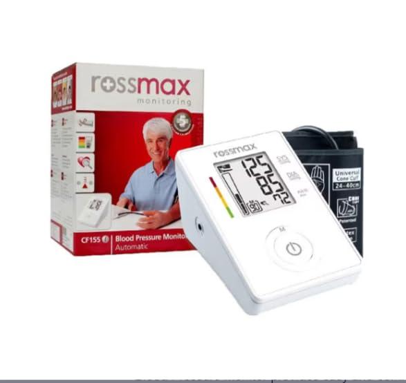 Rossmax Rossmax CH155 Blood Pressure Machine Digital,Swiss Design Automatic BP Machine Accurate BP Monitor, Easy-to-Use, (White)