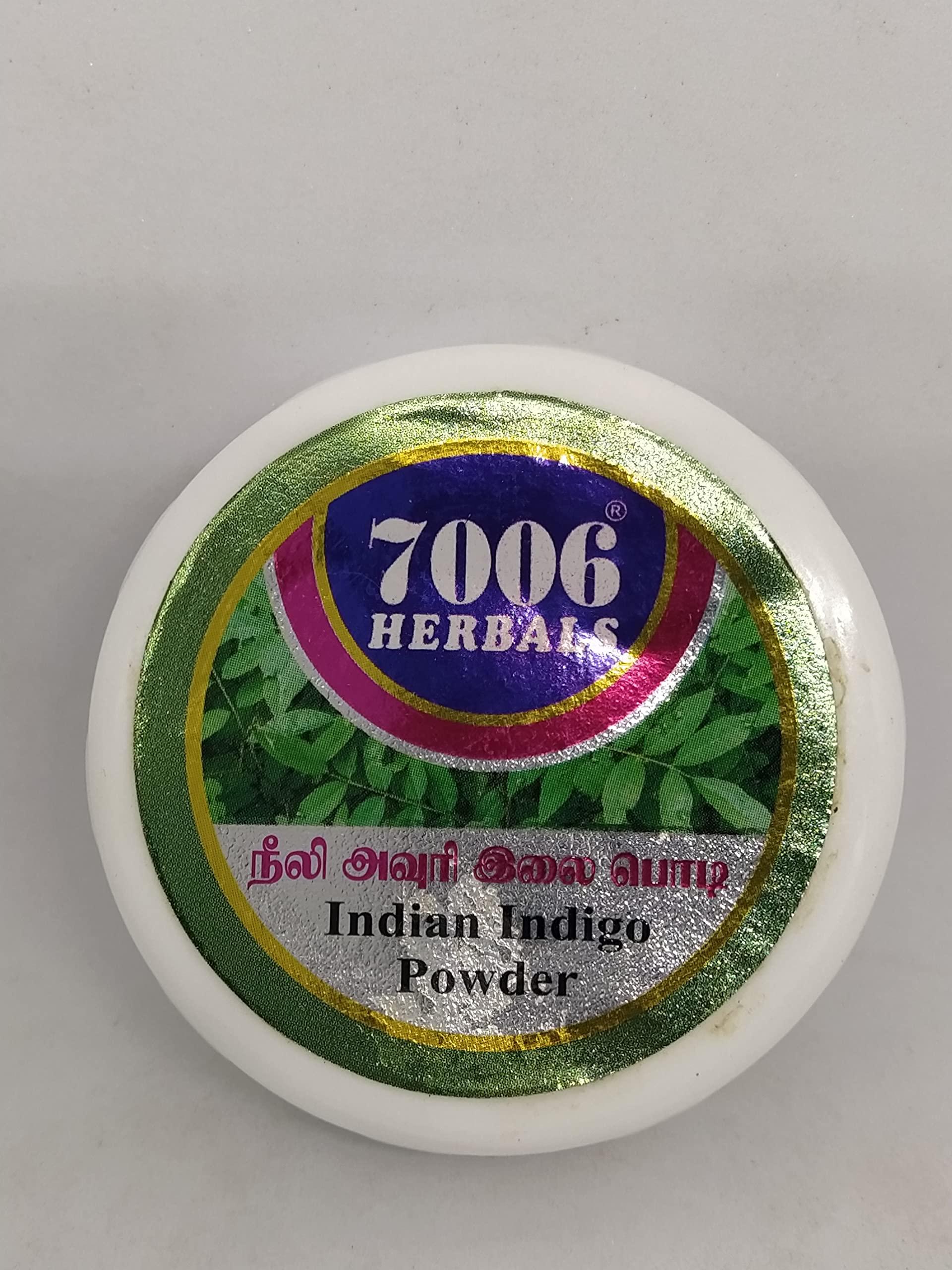 7006 HERBALS 7006 Herbals 100grm Neeli Avuri Ilai Powder/Indigofera tinctoria Powder/pack of 2