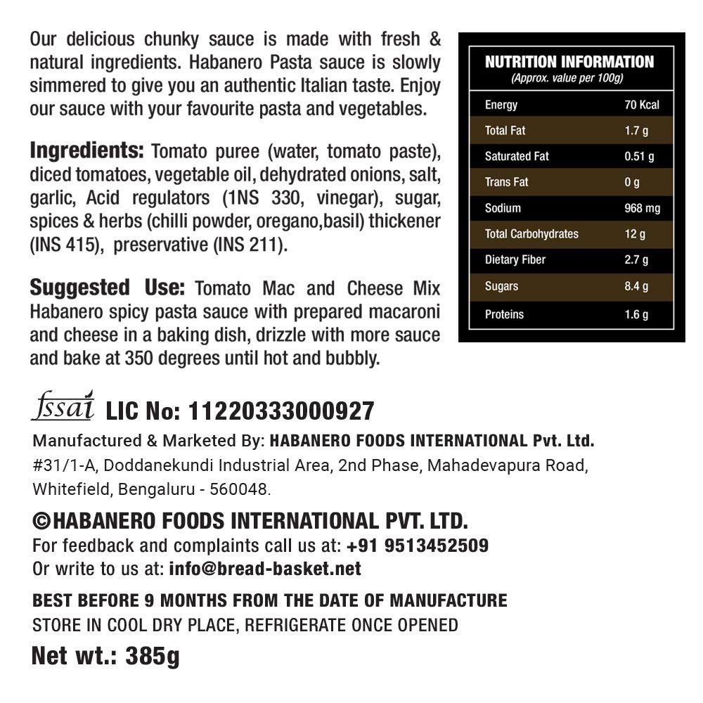 Habanero Habanero Spicy Pasta Sauce TomatoSalsa andHot Sauce l 755G l Non-GMO| Gluten Free l 100% Vegan and Natural Ingredients l Perfect as Salad Dressing l Tomato sauce replacement l Made with sun ripened tomatoes and fresh onions| Add to pizza sauce for ex