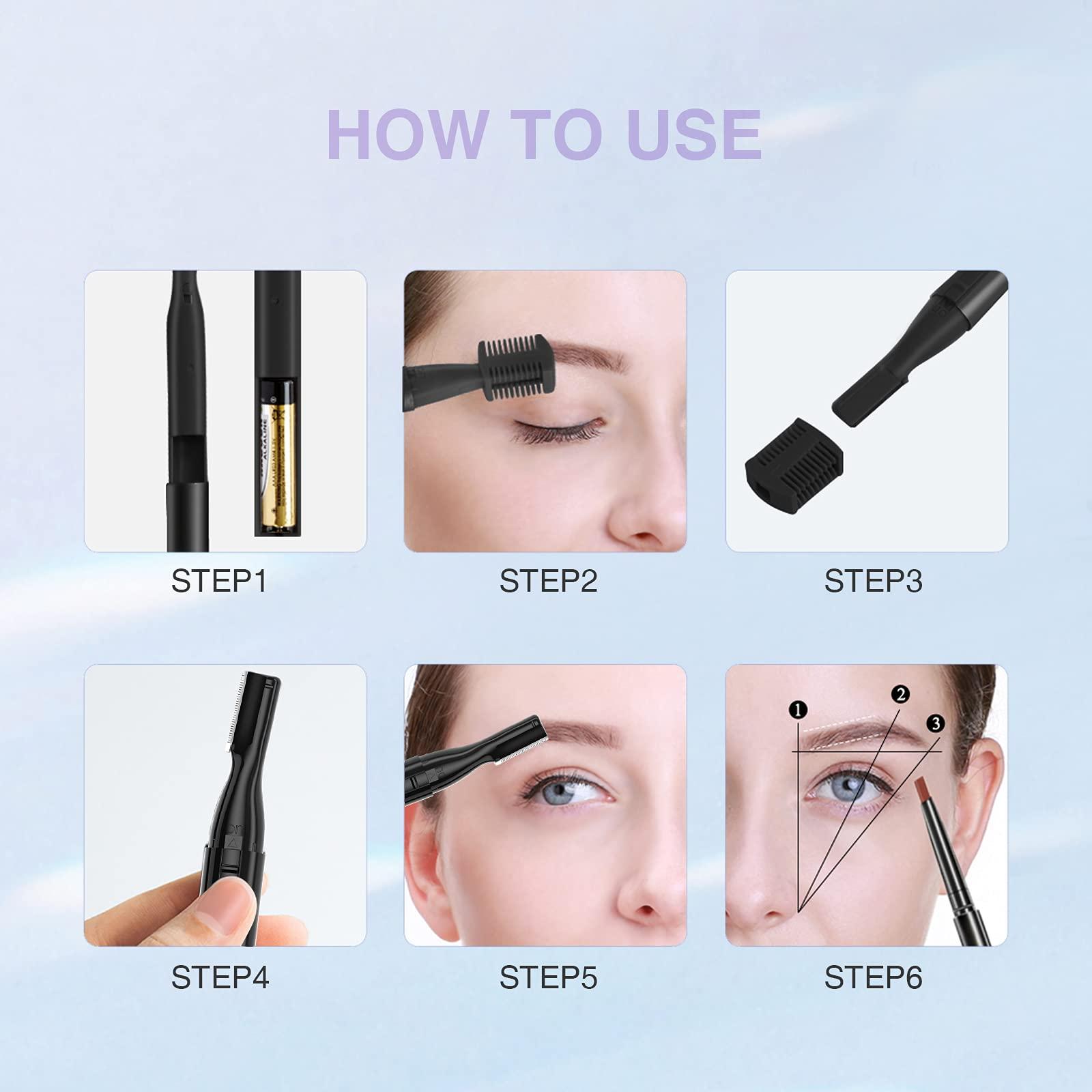 TOUCHBeauty TOUCHBeauty Facial Hair Trimmer Precision Shaver Removal Tool Micro Groomsman Trimmer Black TB-815