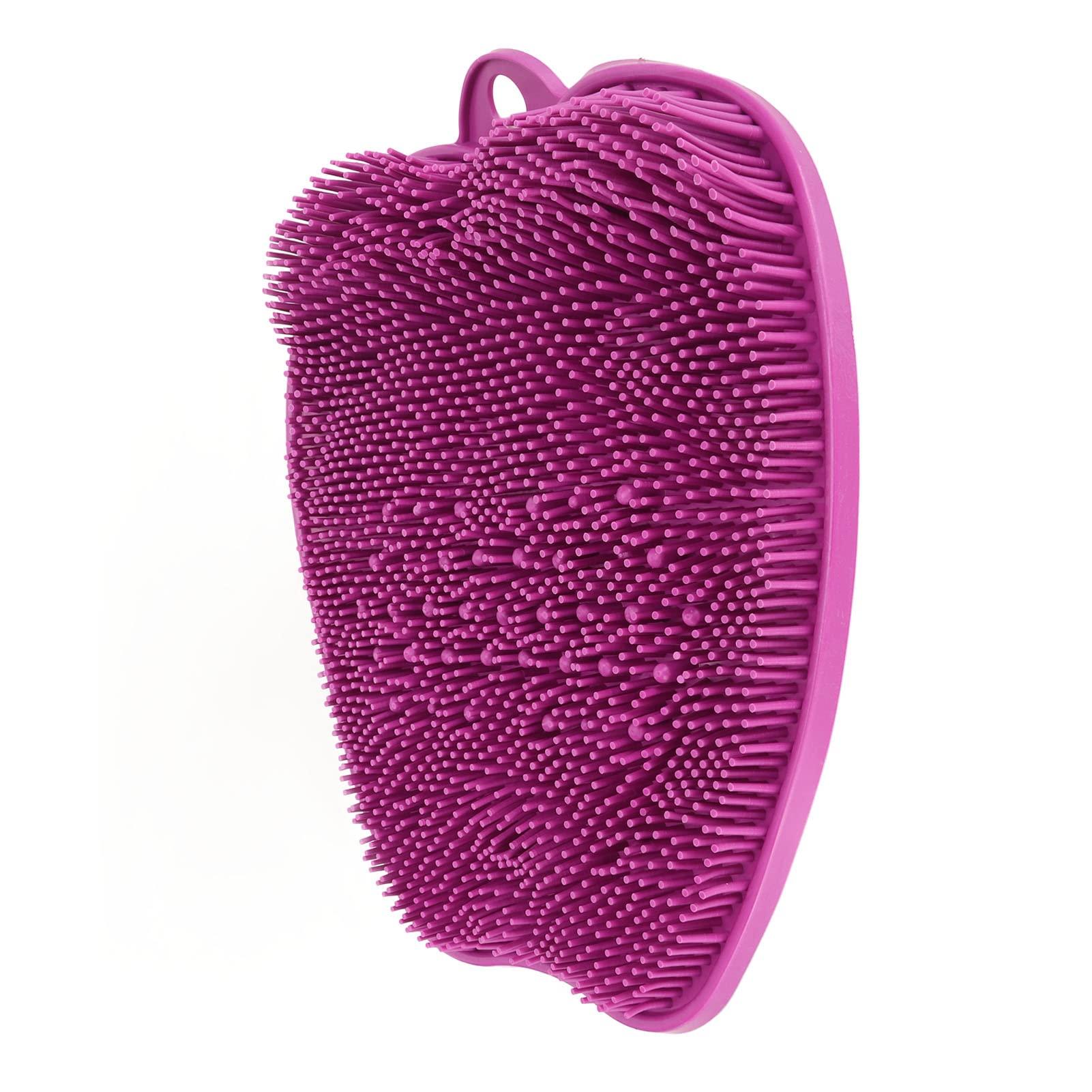 DNEI Feet Cleaner, Shower Foot Scrubber Odour Removal Fatigue Relief for Bathroom (Purple)
