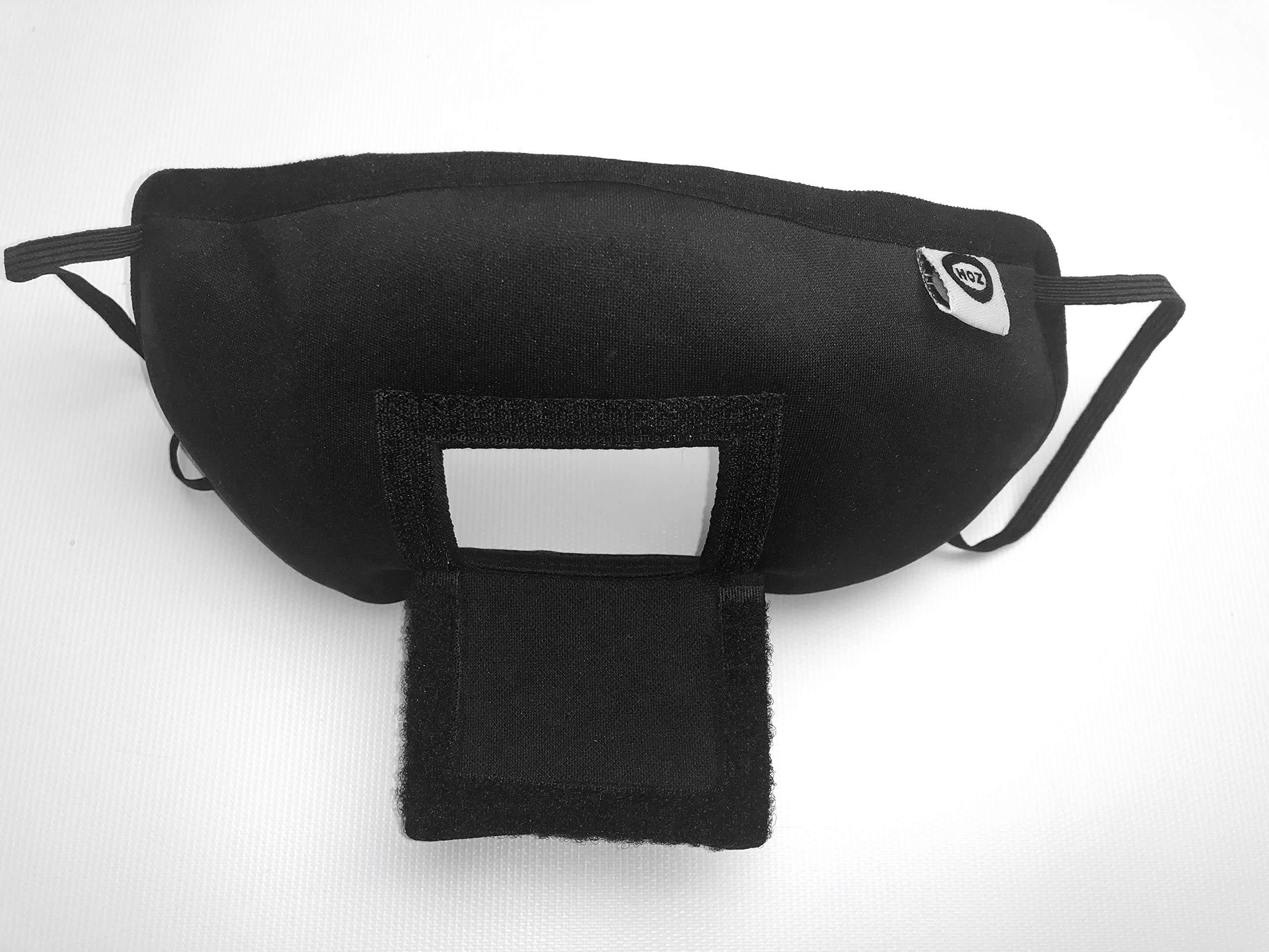 House of Zeitgeist House of Zeitgeist Activity Mask with mouth opening for Drinking, Eating, Exercising, Breathing, etc, for Women + Men + Reusable,Black,One Size Adult