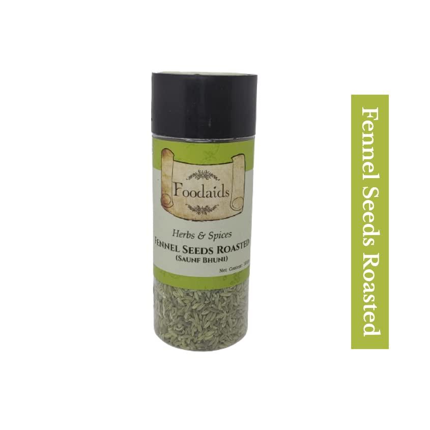 Foodaids Foodaids Roasted Fennel Seeds / Mukhwas Bhuni Saunf / Mouth Fresheners / After-Meal Snacks / Helps in Digestion- (100 Gm)