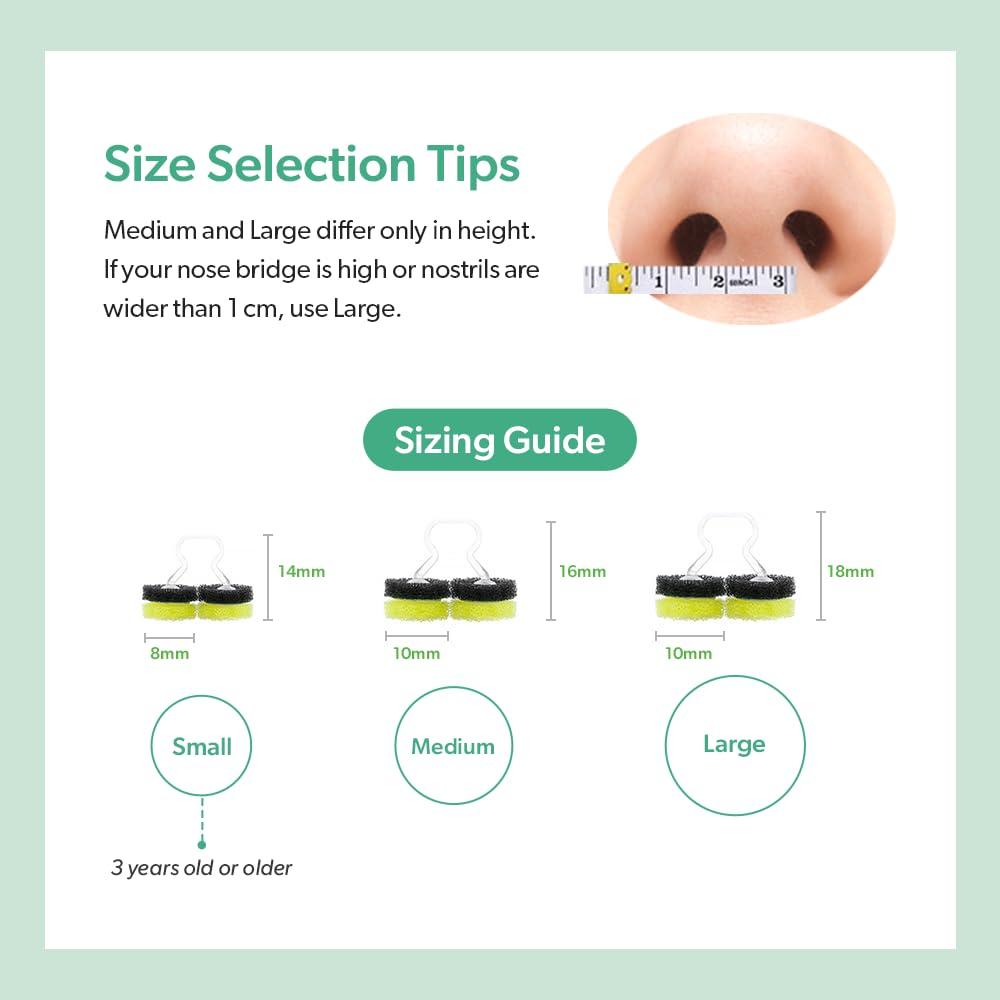 KOKOK KOKOK 3-Ply Nose Filter Reusable Breathable Nasal Plugs Air Filteration for Dust, Pollution, Block Cold Air - Pack of 3 (Small)