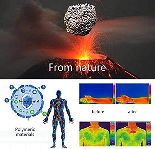 Nakabh Nakabh Black Scalar Energy Quantum Science Fusion Lava Stone Pendant for Men and Women (Pack of 5)