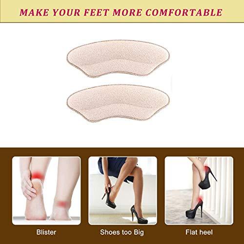 MELOWELL MELOWELL Premium Heel Pads For Shoes Too Big, Self-Adhesive Heel Inserts For Women&Men, Heel Grips To Improve Shoe Fit And Comfort, Heel Protectors To Prevent Pain Blisters Calluses (2 Pairs)