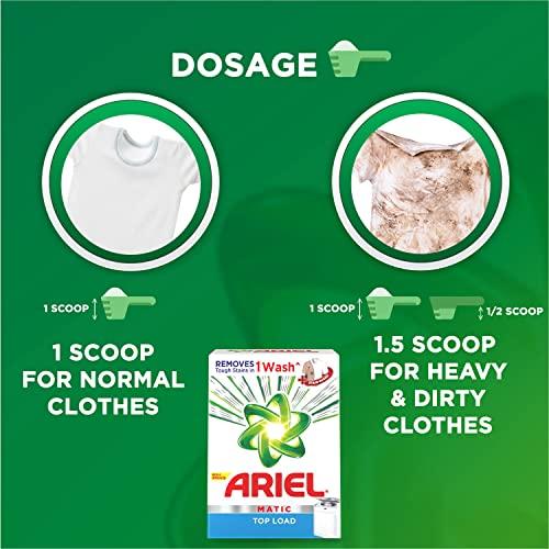 Ariel Ariel Matic Top Load Detergent Washing Powder - 2 kg & Matic Liquid Detergent, Front Load, 1 Litre, Pack Of 1