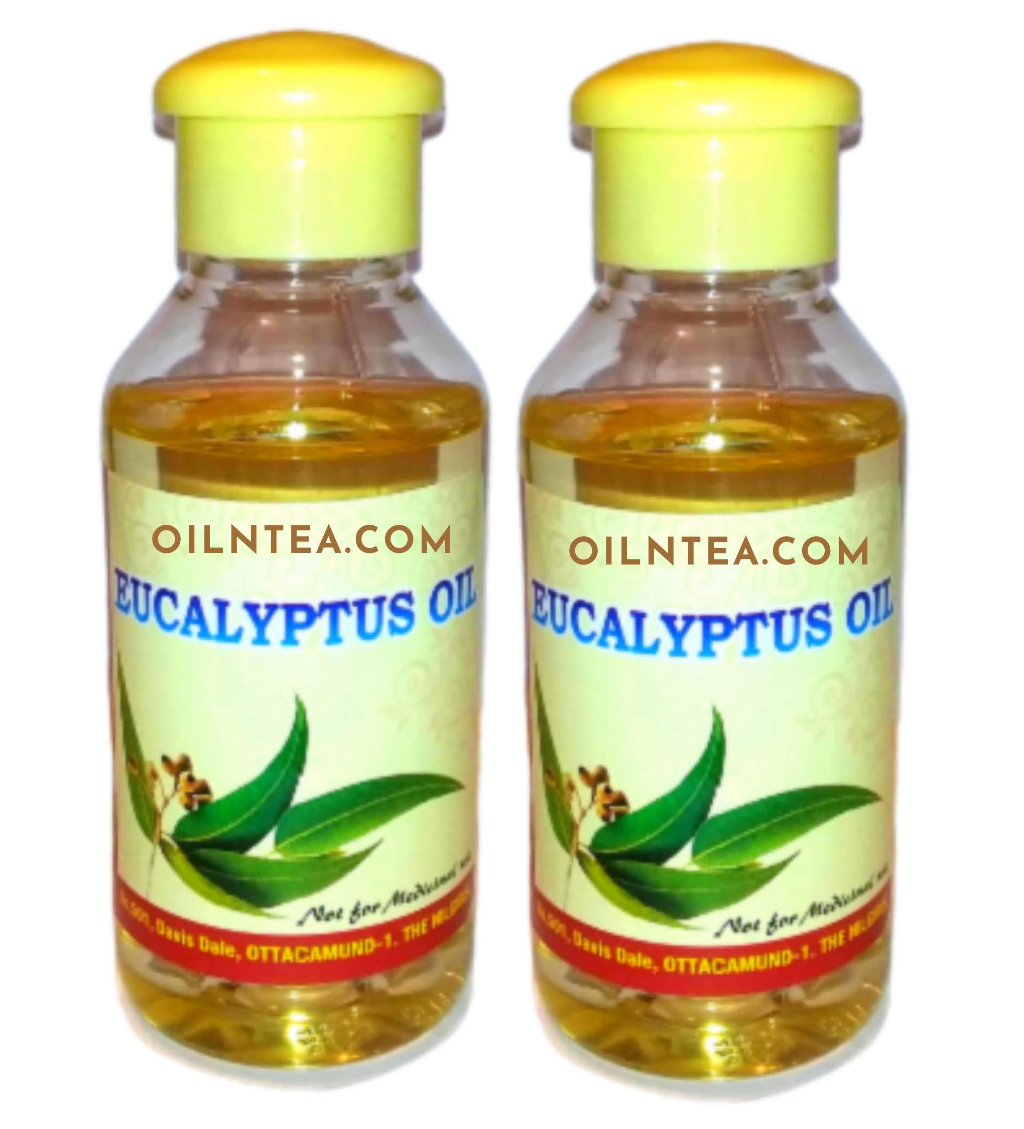 SD Nilgiri Products Eucalyptus Oil 60 ML (Pack of 2) 100% pure and natural. (Nilgiri ka tel)