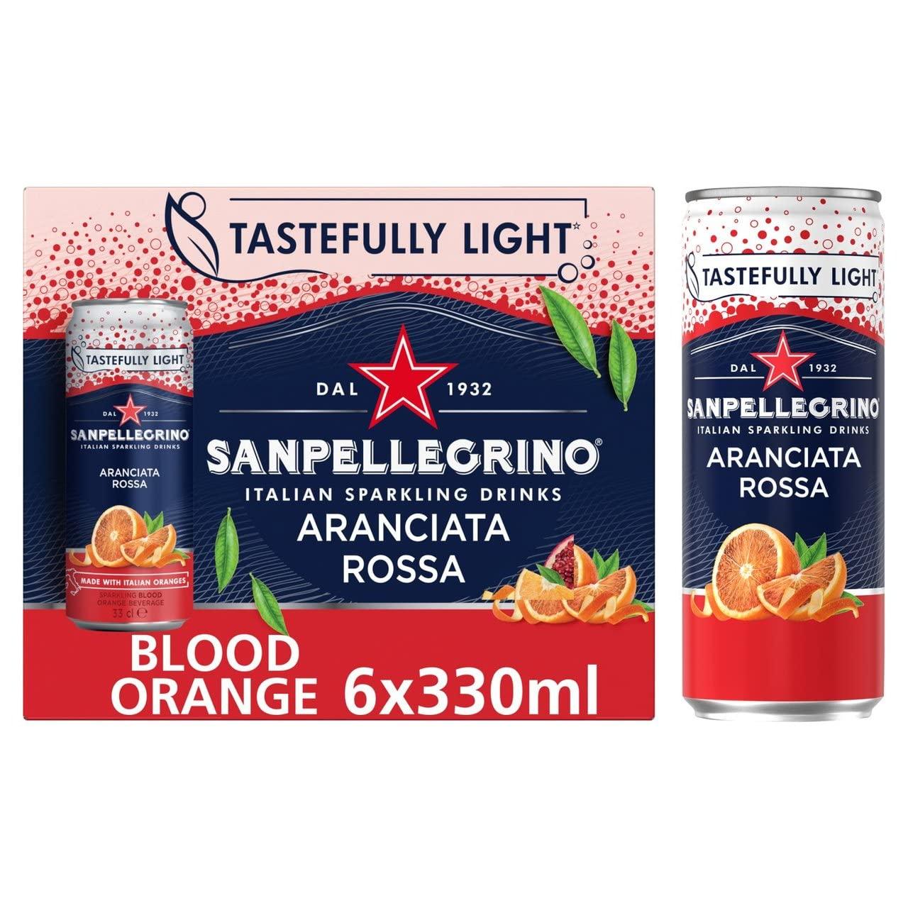 San Pellegrino San Pellegrino Aranciata Rossa Sparkling Blood Orange Drink 6x330ml, 1980 ml