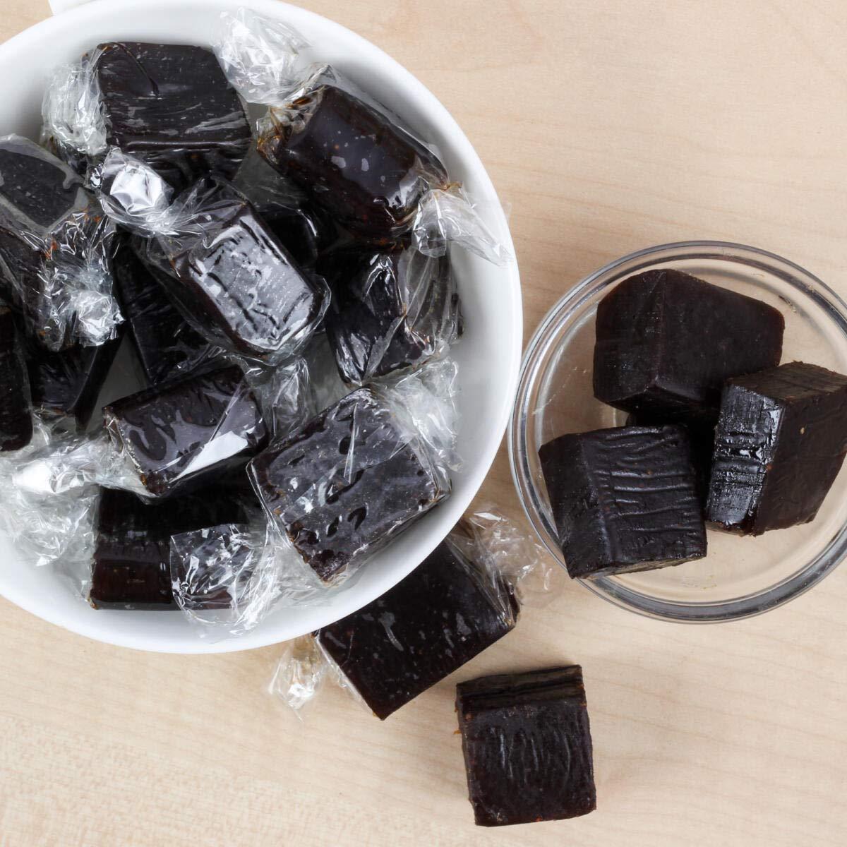 Veganic Veganic Imli Aam Papad - 400GM | Premium Aamsotto | Dried Khatta Mango Cubes Toffee Tamarind Jelly Candy Black Colour Tasty Fruit Bar Mango Candy