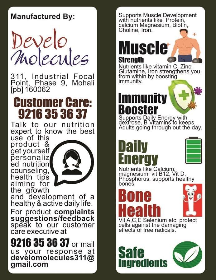 DEVELO Develo Diabetic Protein Powder Sugar Free Nutrition for diabetes Care - 2kg (Pack of 2) Strawverry