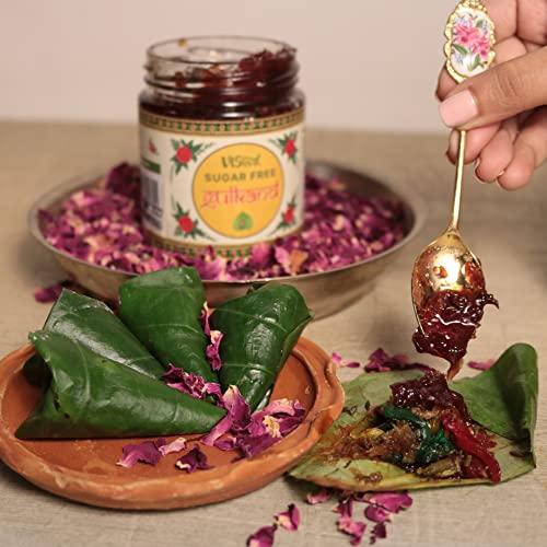 VISTEVIA Vistevia Sugar Free Gulkand (Rose Jam), Diabetic and Keto Friendly - Sweetened Naturally with Stevia - Tastes Delicious - Pack of 1 (230GM)