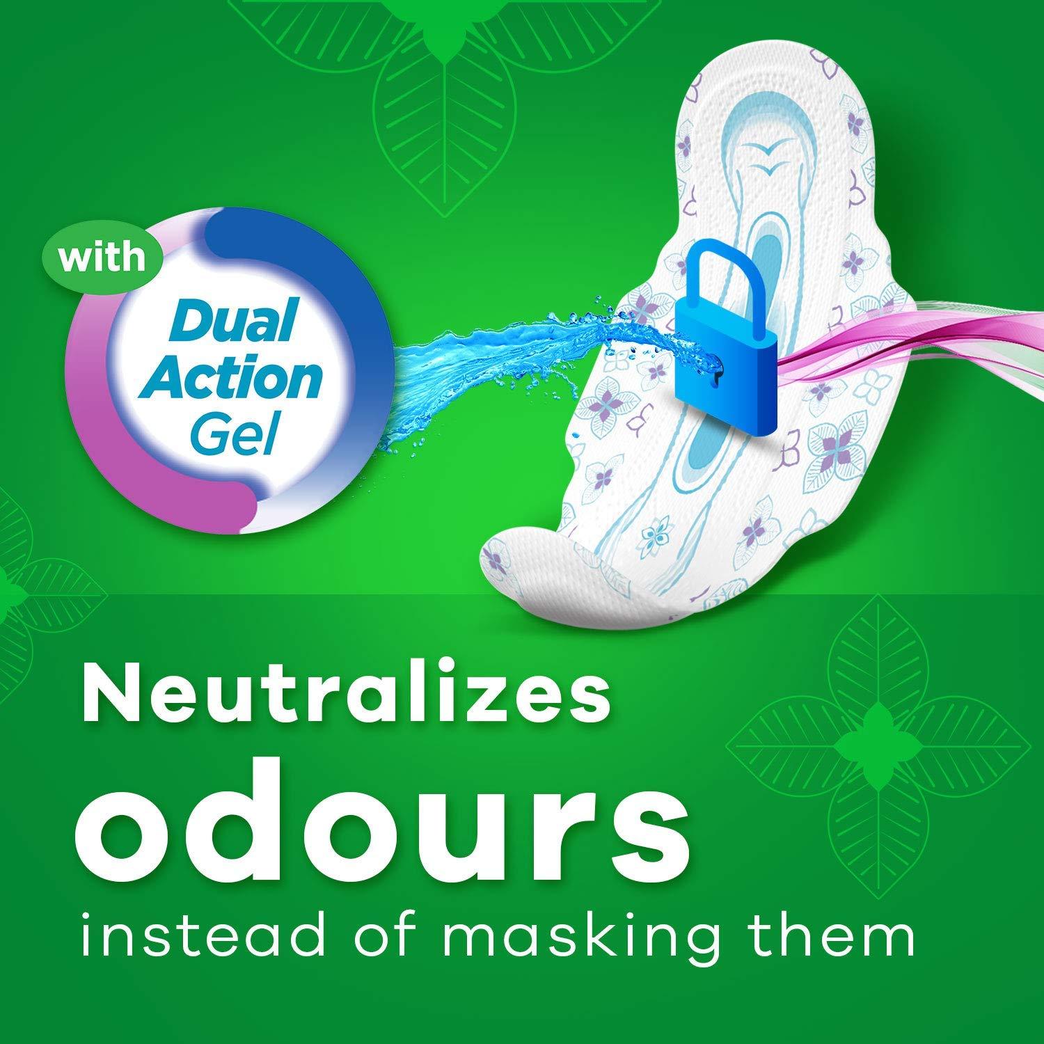 Whisper Whisper Ultra Clean Sanitary Pads For Women, X-Large +, Pack of 50 Napkins + Whisper Bindazzz Nights Sanitary Pads, XX-Large+, Pack of 16 Napkins