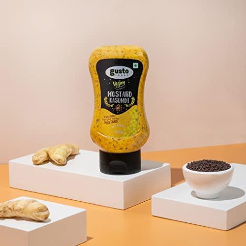 Gusto Foods Gusto Foods Mustard Kasundi Sauce 300g | Authentic Pungent Mustard Sauce | Traditional Bengali Mustard Sauce