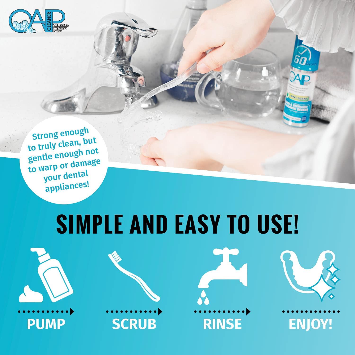 OAP OAP Cleaner - Cleans and Sterilizes Removeable Dental and Ortho Appliances - Foam