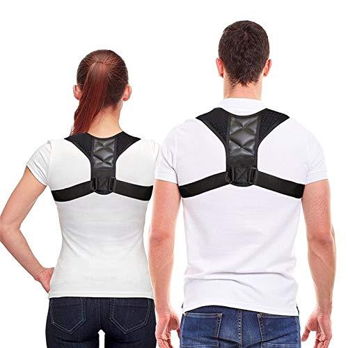 wowobjects wowobjects Body Wellness Posture Corrector Clavicle Spine Back Shoulder Lumbar Brace Support Belt (Black)