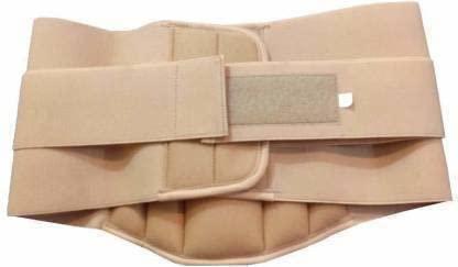 M.V LIMITED L.S BELT LUMBO SACRAL BELT (DOUBLE SUPPORT) Lumber Sacral Spine Support (LS) Belt Back Pain Relief for Waist & Lower Back Support Belt for Men & Women,Belt (Beige)