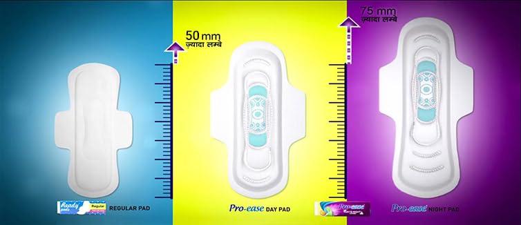 Generic Pro-ease XL14 Sanitary Pads with Extra 6 Night Pads - Day & Night Pads, 21 Count, X Large, Unscented, Cotton, Disposable, Heavy Absorbency