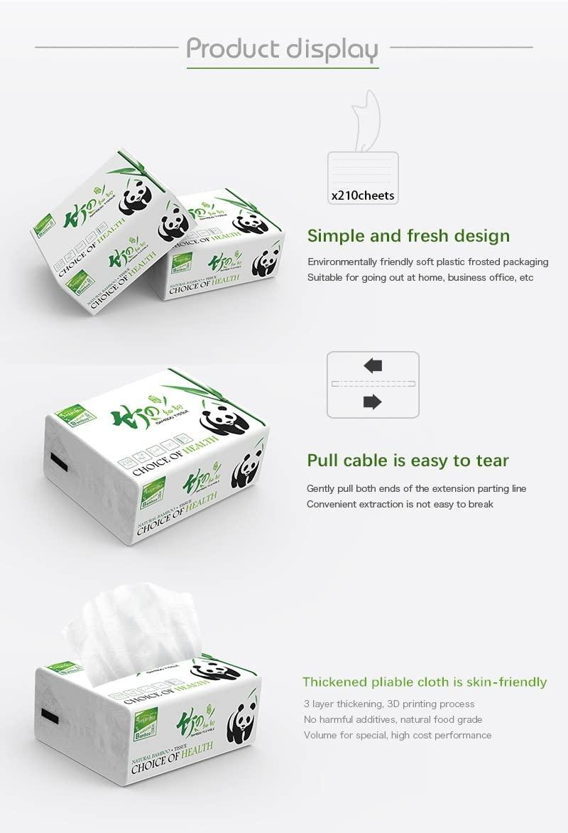 Orange Paper Orange Paper 3 Ply bamboo pulp Facial Tissue Soft Pack, Car Tissue Refill, Disposable Facial Tissues, Face Towel, Tissues Travel Size Pack for Car, 70 Pulls per pack (Pack of 5)