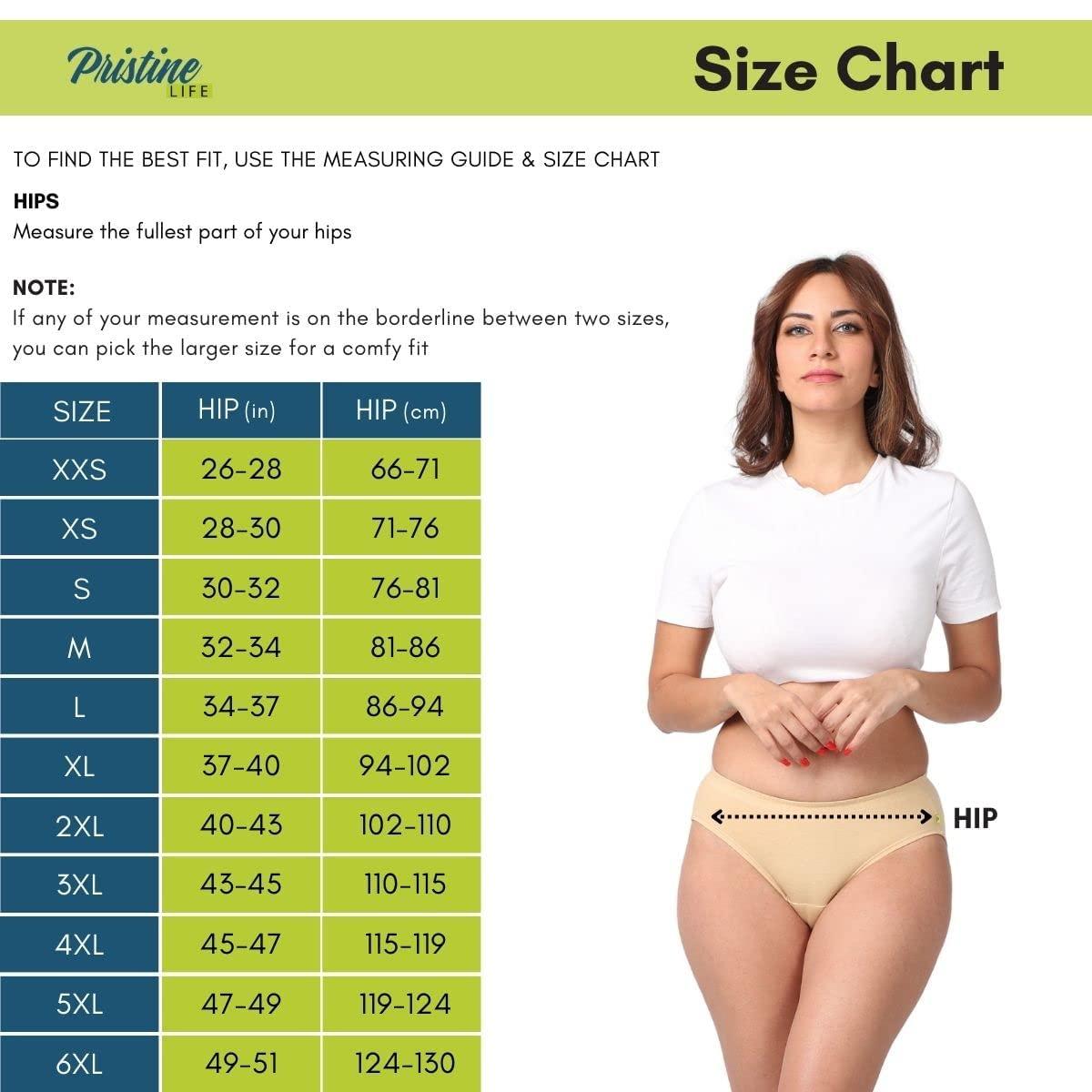 Pristine Life Pristine Life | Urine Leak Proof Panties For Women | Wash & Reusable | Absorbs Light Urine Leaks | Anti Bacterial, Hygienic & Leakproof | Comfy Cotton | Pack Of 1 | Magentra | M