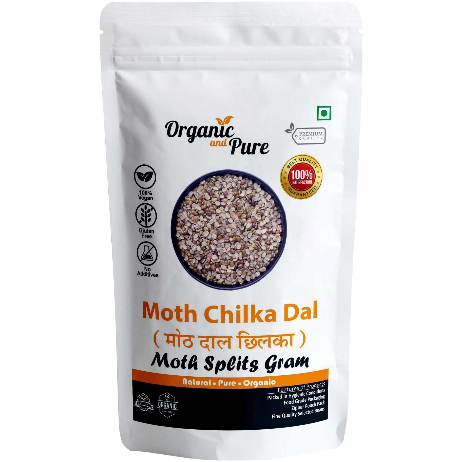Organic and Pure Organic and Pure Moth Ka Mogar | Matki Mogar Split 1800g(900gx2)