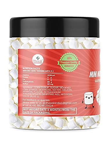DHAWAK Dhawak Mini Marshmallows - VANILLA MIST FLAVOUR - 100 gms |Jar Pack|