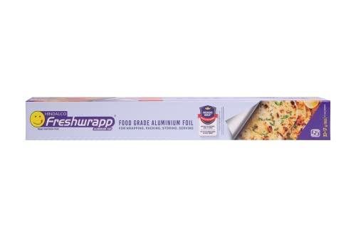 HINDALCO HINDALCO Eco-Friendly Freshwrapp Aluminium Foil/Aluminium Foil Paper/foil Paper for Kitchen/Disposable/Food Parcel/Fresh Food/33 Gm and 50% Extra Free Inside_Silver-Combo Pack of 3 (3317003)